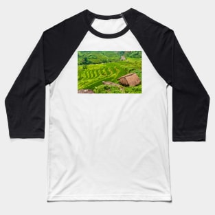 Rice Terraces. Baseball T-Shirt